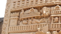 weitere Reliefs an der Großen Stupa in Sanchi